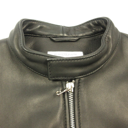 UNITED ARROWS | ユナイテッドアローズ BY シープ シングルライダース レザー 1225-199-7631 ブラック サイズ：M