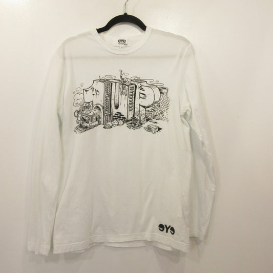 eYe COMME des GARCONS JUNYA WATANABE MAN | アイコムデギャルソンジュンヤワタナベマン 長袖Ｔシャツ WT-T913 ×1up ホワイト サイズ：S