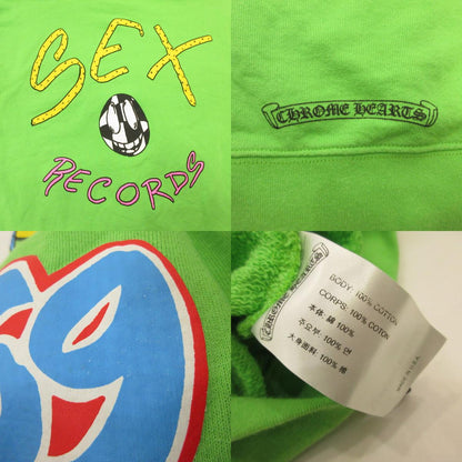 CHROME HEARTS | クロムハーツ Sex Records Hoodie パーカー ライトグリーン サイズ：L