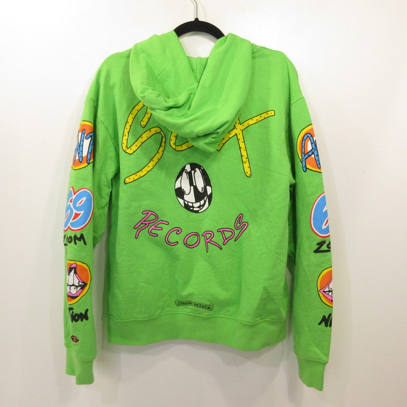 CHROME HEARTS | クロムハーツ Sex Records Hoodie パーカー ライトグリーン サイズ：L