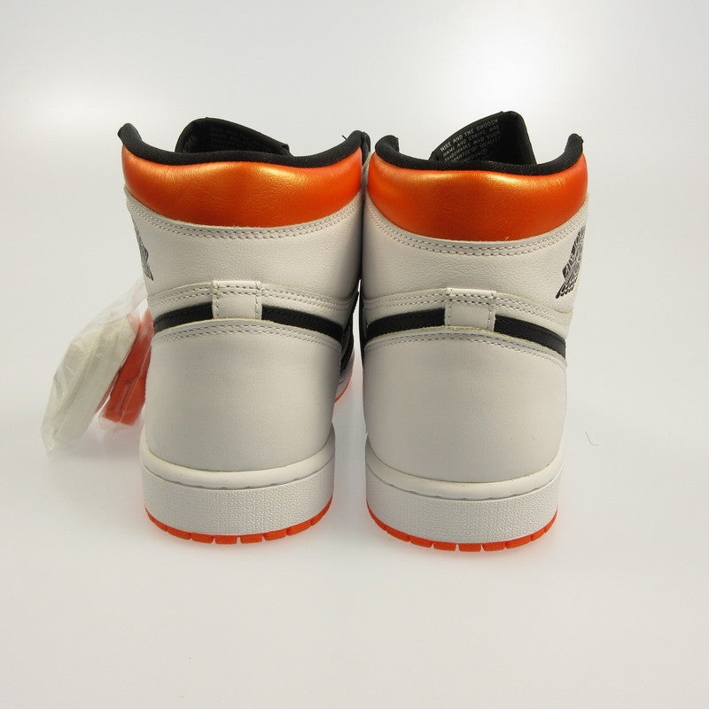 NIKE | ナイキ AIR JORDAN 1 RETRO HIGH OG ELECTRO ORANGE スニーカー 555088-180 ホワイト 28cm