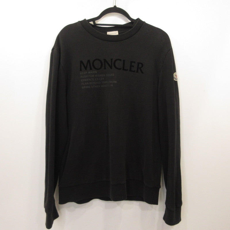 MONCLER | モンクレール MAGLIA GIROCOLLO スウェット G20918G00048 国内正規品 ブラック サイズ：L