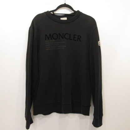 MONCLER | モンクレール MAGLIA GIROCOLLO スウェット G20918G00048 国内正規品 ブラック サイズ：L