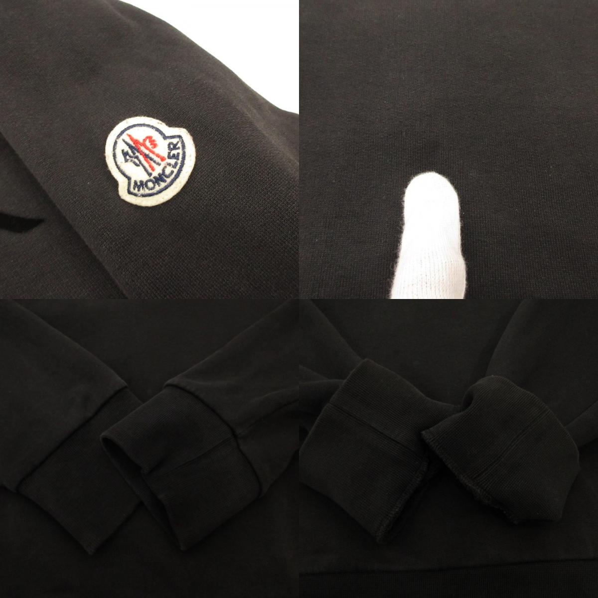 MONCLER | モンクレール MAGLIA GIROCOLLO スウェット G20918G00048 国内正規品 ブラック サイズ：L