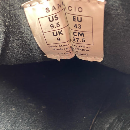 Sangacio | サンガッチョ にゅ~ず『ホワイト&ブラック』 スニーカー 27.5cm ブラック 27.5cm【姫路東店】