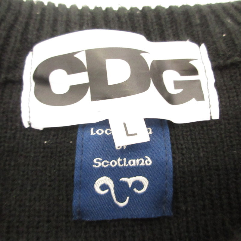 COMME des GARCONS | コムデギャルソン セーター SZ-N003 ×Lochaven Of Scotland ブラック サイズ：L