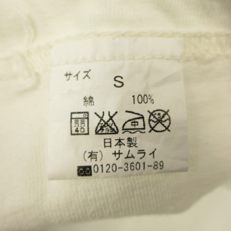 SAMURAI JEANS | サムライジーンズ 半袖Ｔシャツ SCT17-102 ホワイト サイズ：S