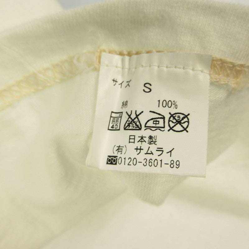 SAMURAI JEANS | サムライジーンズ 半袖Ｔシャツ SJST17-7 ホワイト サイズ：S