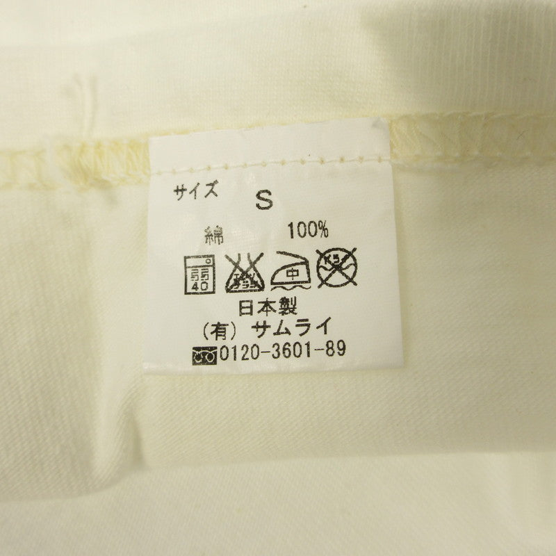 SAMURAI JEANS | サムライジーンズ 半袖Ｔシャツ SJST17-7 ホワイト サイズ：S