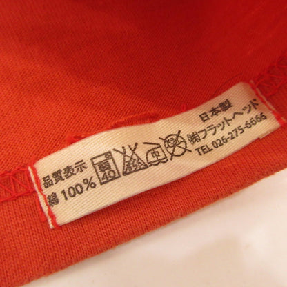 THE FLAT HEAD | ザフラットヘッド 長袖Ｔシャツ TLS-2ND-02W オレンジ サイズ：36