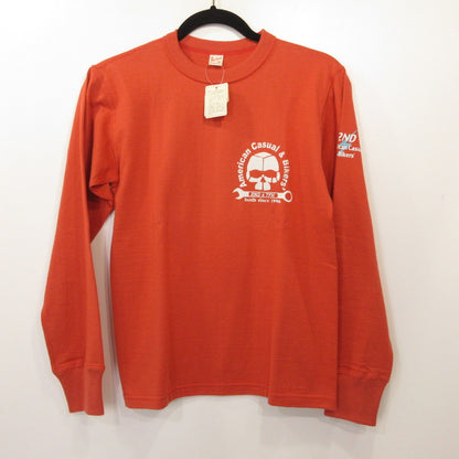 THE FLAT HEAD | ザフラットヘッド 長袖Ｔシャツ TLS-2ND-02W オレンジ サイズ：36