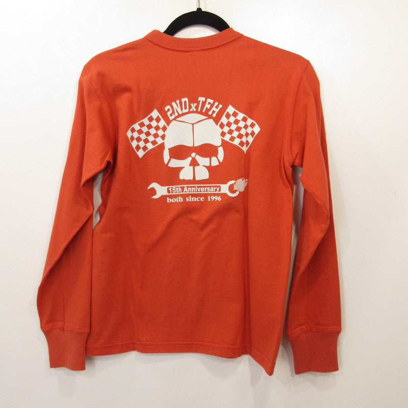 THE FLAT HEAD | ザフラットヘッド 長袖Ｔシャツ TLS-2ND-02W オレンジ サイズ：36
