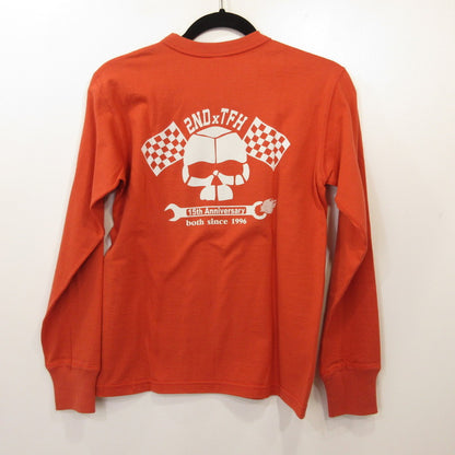 THE FLAT HEAD | ザフラットヘッド 長袖Ｔシャツ TLS-2ND-02W オレンジ サイズ：36