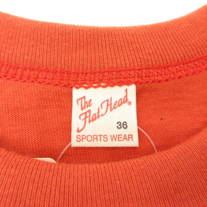 THE FLAT HEAD | ザフラットヘッド 長袖Ｔシャツ TLS-2ND-02W オレンジ サイズ：36