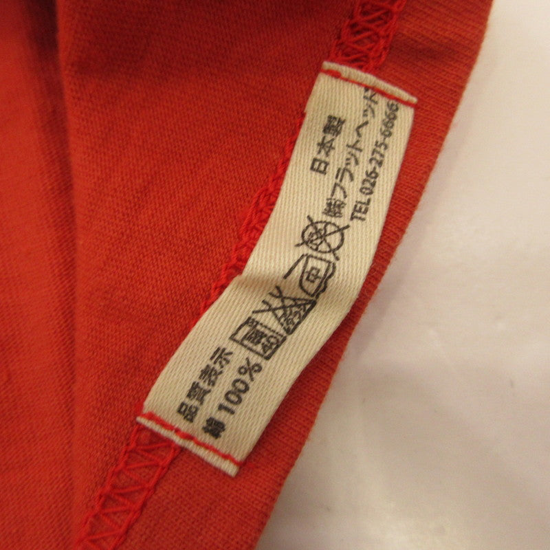THE FLAT HEAD | ザフラットヘッド 長袖Ｔシャツ TLS-118W オレンジ サイズ：36
