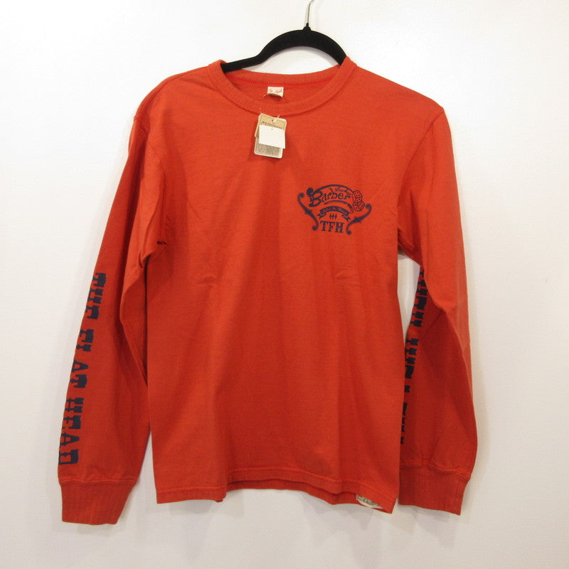 THE FLAT HEAD | ザフラットヘッド 長袖Ｔシャツ TLS-118W オレンジ サイズ：36