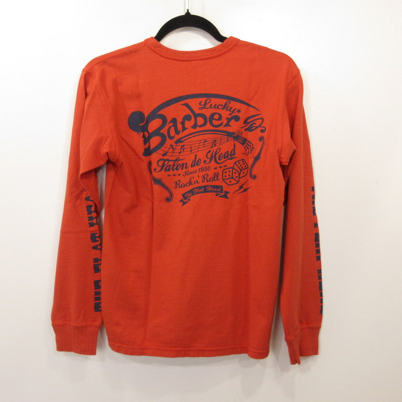 THE FLAT HEAD | ザフラットヘッド 長袖Ｔシャツ TLS-118W オレンジ サイズ：36
