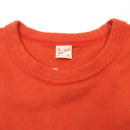 THE FLAT HEAD | ザフラットヘッド 長袖Ｔシャツ TLS-118W オレンジ サイズ：36