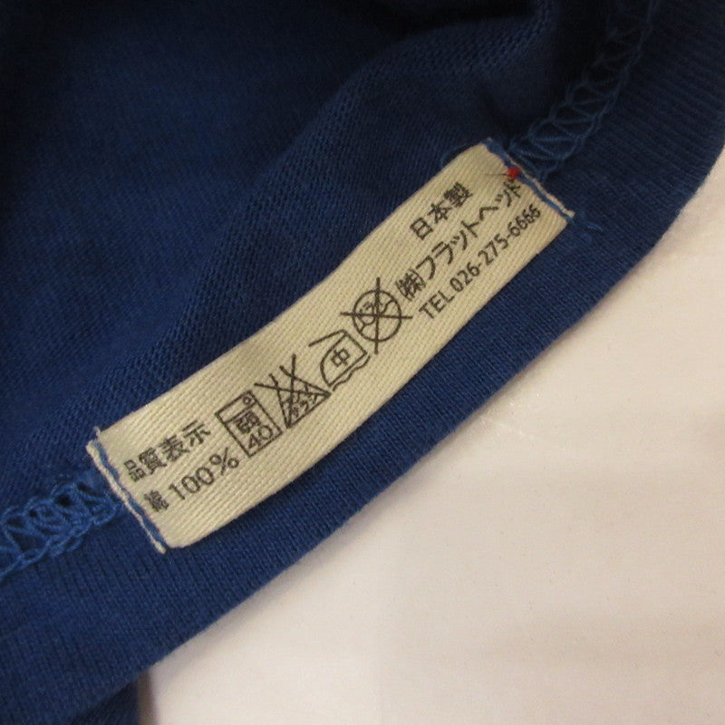 THE FLAT HEAD | ザフラットヘッド 長袖Ｔシャツ TLS-122W ブルー サイズ：36