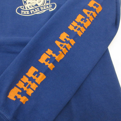 THE FLAT HEAD | ザフラットヘッド 長袖Ｔシャツ TLS-122W ブルー サイズ：36