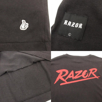 #FR2 | エフアールツー FIGHTING RABBITS 半袖Ｔシャツ ×RAZOR ブラック サイズ：L
