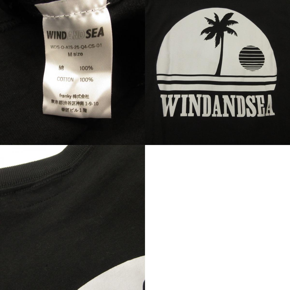 WIND AND SEA | ウィンダンシーウインダンシー Sunset Logo S/S Tee 半袖Ｔシャツ WDS-O-ATS-25-Q4-CS-01 ブラック サイズ：M