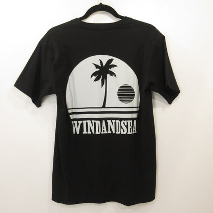 WIND AND SEA | ウィンダンシーウインダンシー Sunset Logo S/S Tee 半袖Ｔシャツ WDS-O-ATS-25-Q4-CS-01 ブラック サイズ：M