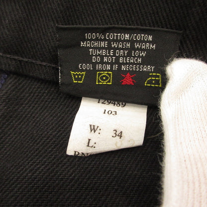 BASIC RELAXED FIT 5POCKET JEANS デニムパンツ 103 ブラック サイズ：34
