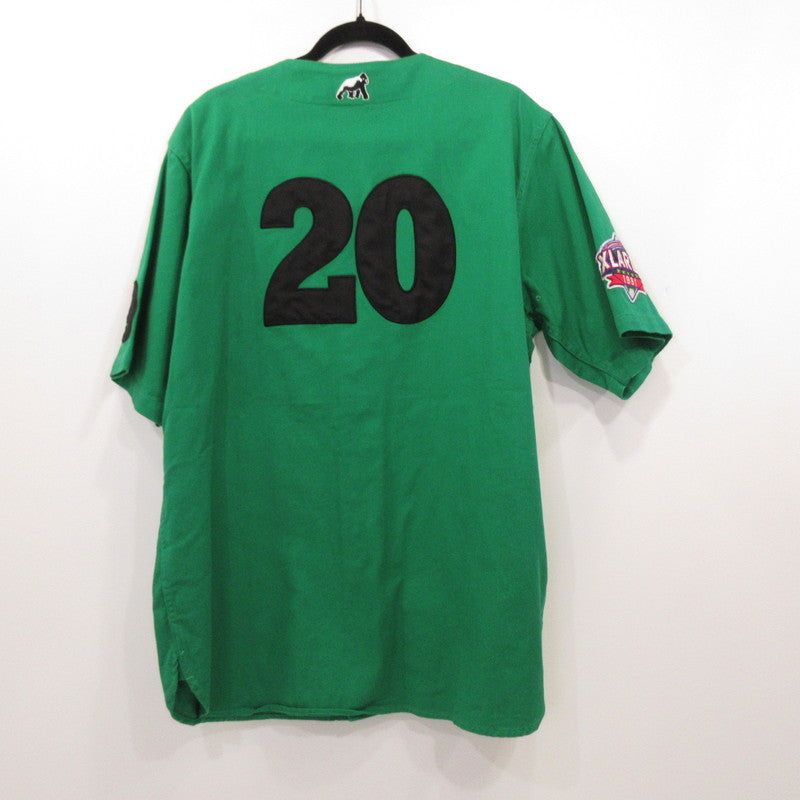 X-LARGE | エクストララージ BASEBALL SHIRT 半袖シャツ 01201302 グリーン サイズ：XL【姫路東店】