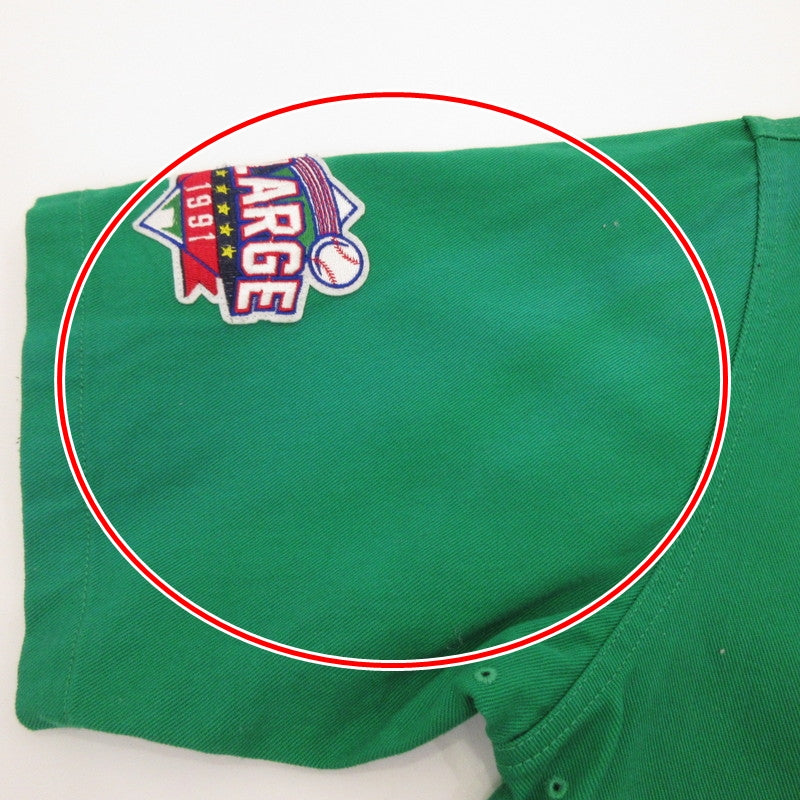 X-LARGE | エクストララージ BASEBALL SHIRT 半袖シャツ 01201302 グリーン サイズ：XL【姫路東店】