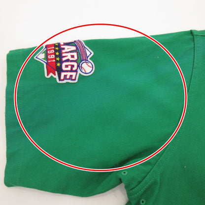 X-LARGE | エクストララージ BASEBALL SHIRT 半袖シャツ 01201302 グリーン サイズ：XL【姫路東店】