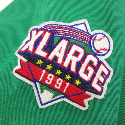 X-LARGE | エクストララージ BASEBALL SHIRT 半袖シャツ 01201302 グリーン サイズ：XL【姫路東店】