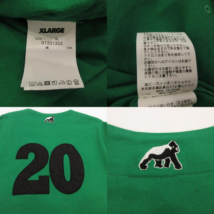 X-LARGE | エクストララージ BASEBALL SHIRT 半袖シャツ 01201302 グリーン サイズ：XL【姫路東店】