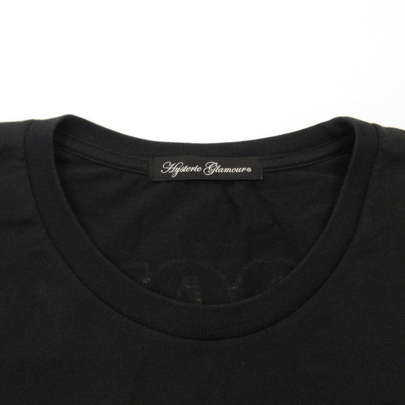 HYSTERIC GLAMOUR | ヒステリックグラマー GOOD FOR ALL NIGHT 半袖Ｔシャツ 0113CT19 ｻｲｽﾞ:F ブラック