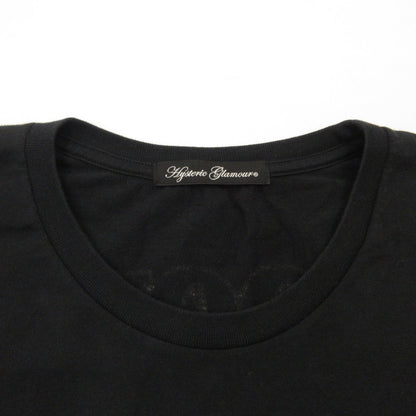 HYSTERIC GLAMOUR | ヒステリックグラマー GOOD FOR ALL NIGHT 半袖Ｔシャツ 0113CT19 ｻｲｽﾞ:F ブラック