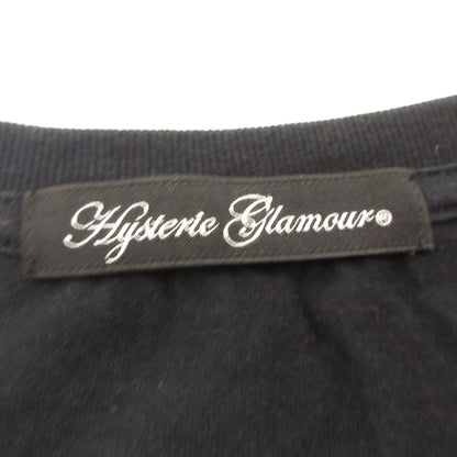 HYSTERIC GLAMOUR | ヒステリックグラマー GOOD FOR ALL NIGHT 半袖Ｔシャツ 0113CT19 ｻｲｽﾞ:F ブラック
