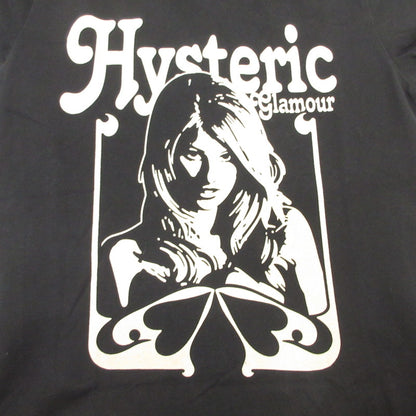 HYSTERIC GLAMOUR | ヒステリックグラマー GOOD FOR ALL NIGHT 半袖Ｔシャツ 0113CT19 ｻｲｽﾞ:F ブラック