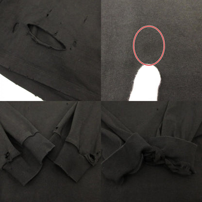 doublet | ダブレット DESTROYED LONG SLEEVE T-SHIRT 長袖Ｔシャツ ブラック サイズ：M