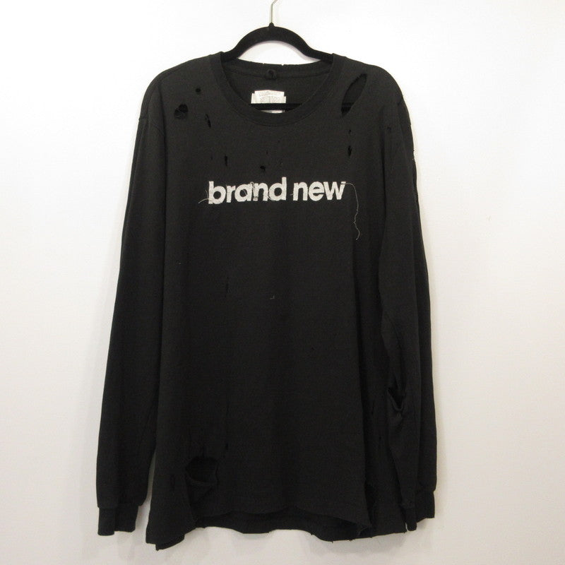 doublet | ダブレット DESTROYED LONG SLEEVE T-SHIRT 長袖Ｔシャツ ブラック サイズ：M