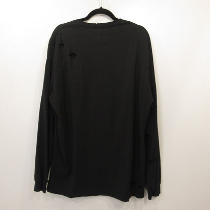 doublet | ダブレット DESTROYED LONG SLEEVE T-SHIRT 長袖Ｔシャツ ブラック サイズ：M