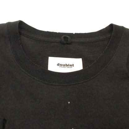 doublet | ダブレット DESTROYED LONG SLEEVE T-SHIRT 長袖Ｔシャツ ブラック サイズ：M