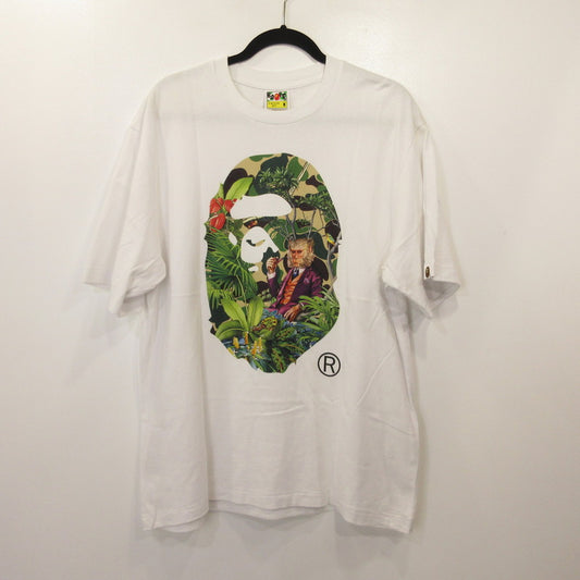 A BATHING APE | アベイシングエイプ APE HEAD TEE 半袖Ｔシャツ 001TEI231901C ×MONKEY 47 ホワイト サイズ：M