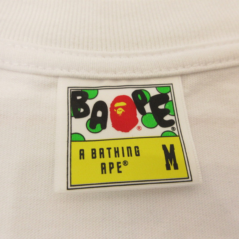 A BATHING APE | アベイシングエイプ APE HEAD TEE 半袖Ｔシャツ 001TEI231901C ×MONKEY 47 ホワイト サイズ：M