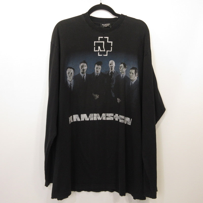 BALENCIAGA | バレンシアガ 長袖Ｔシャツ 651796 TLV51 RAMMSTEIN 国内正規品 ブラック サイズ：XXS