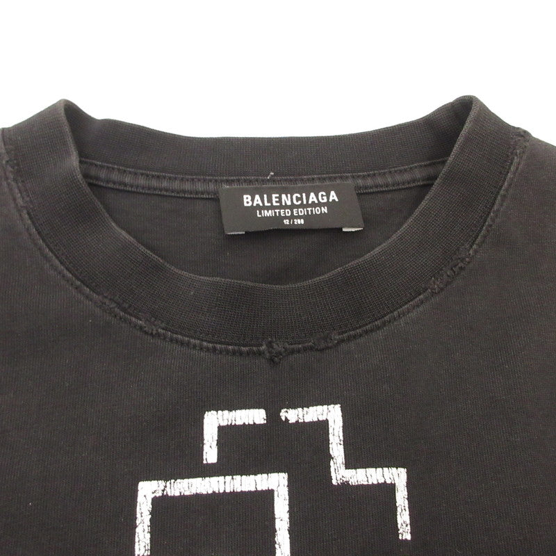 BALENCIAGA | バレンシアガ 長袖Ｔシャツ 651796 TLV51 RAMMSTEIN 国内正規品 ブラック サイズ：XXS