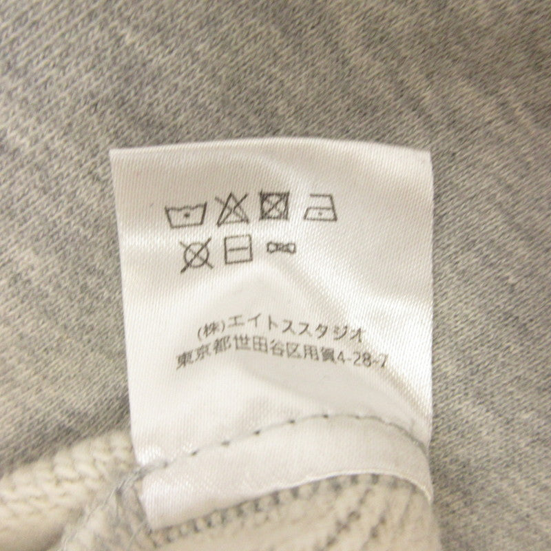 EX PLAID ZIP HOODIE パーカー グレー サイズ：L