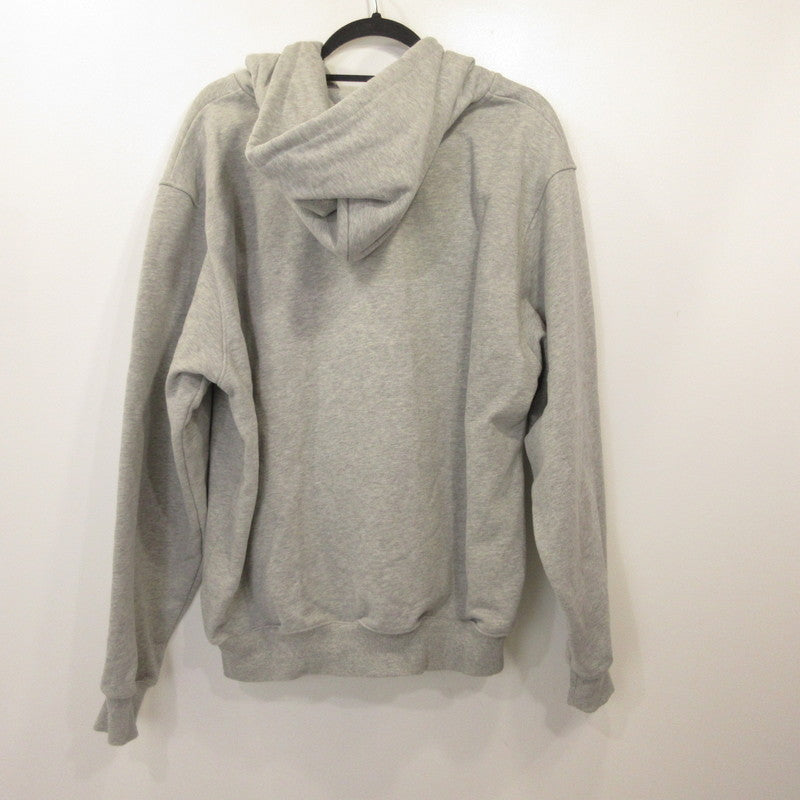 EX PLAID ZIP HOODIE パーカー グレー サイズ：L