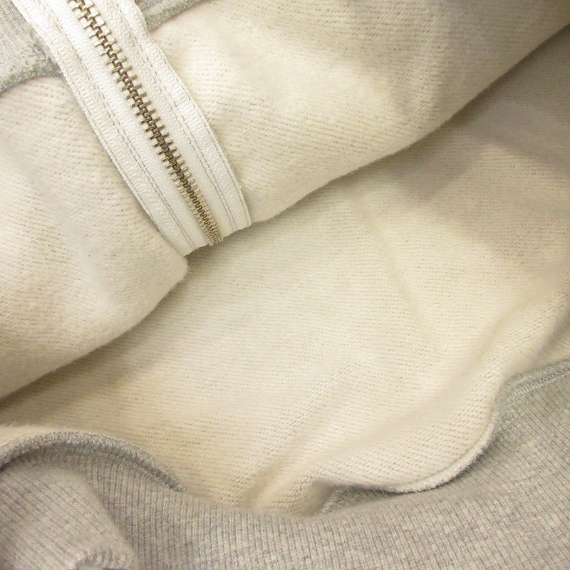 EX PLAID ZIP HOODIE パーカー グレー サイズ：L