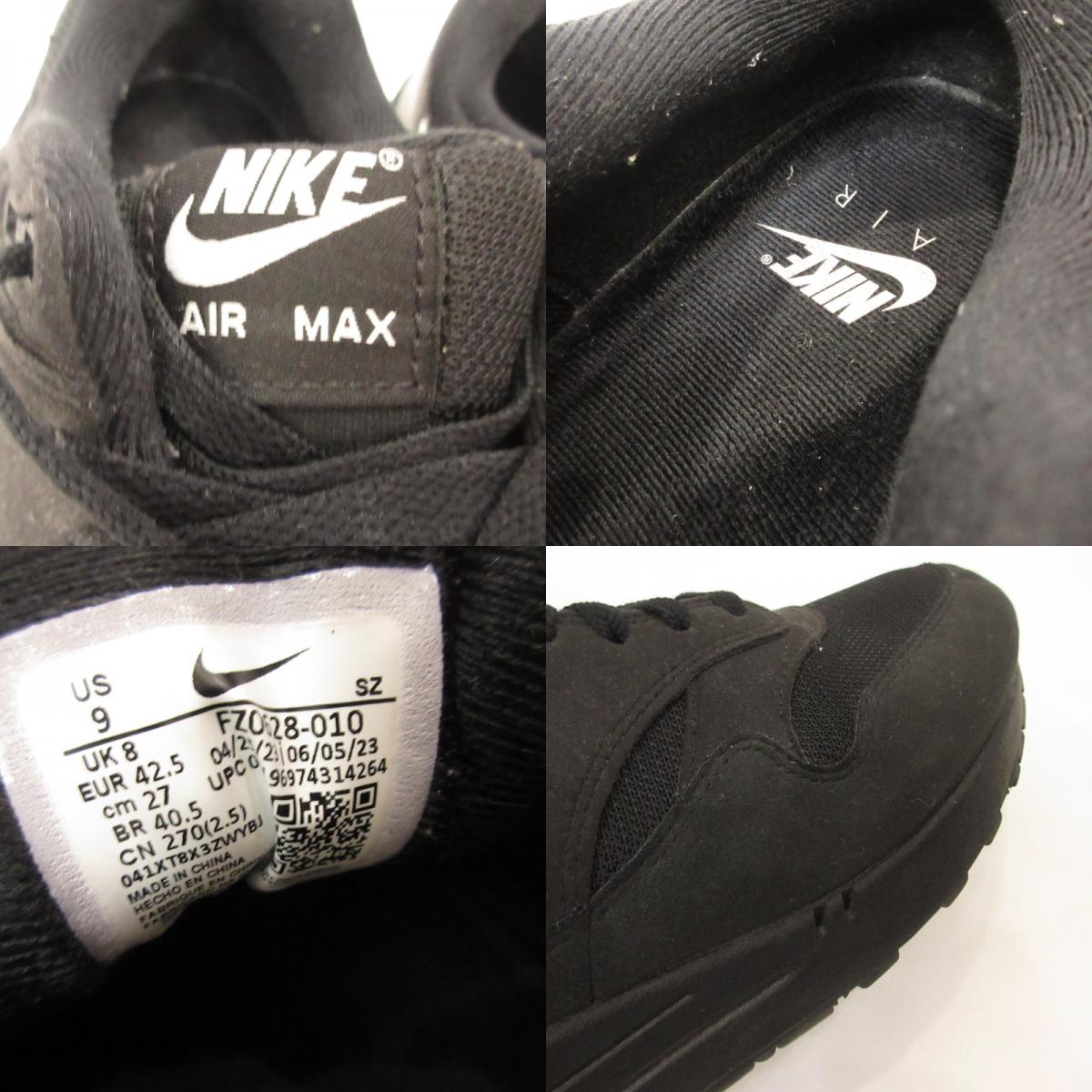 NIKE | ナイキ AIR MAX 1 スニーカー FZ0628-010 ブラック 27cm