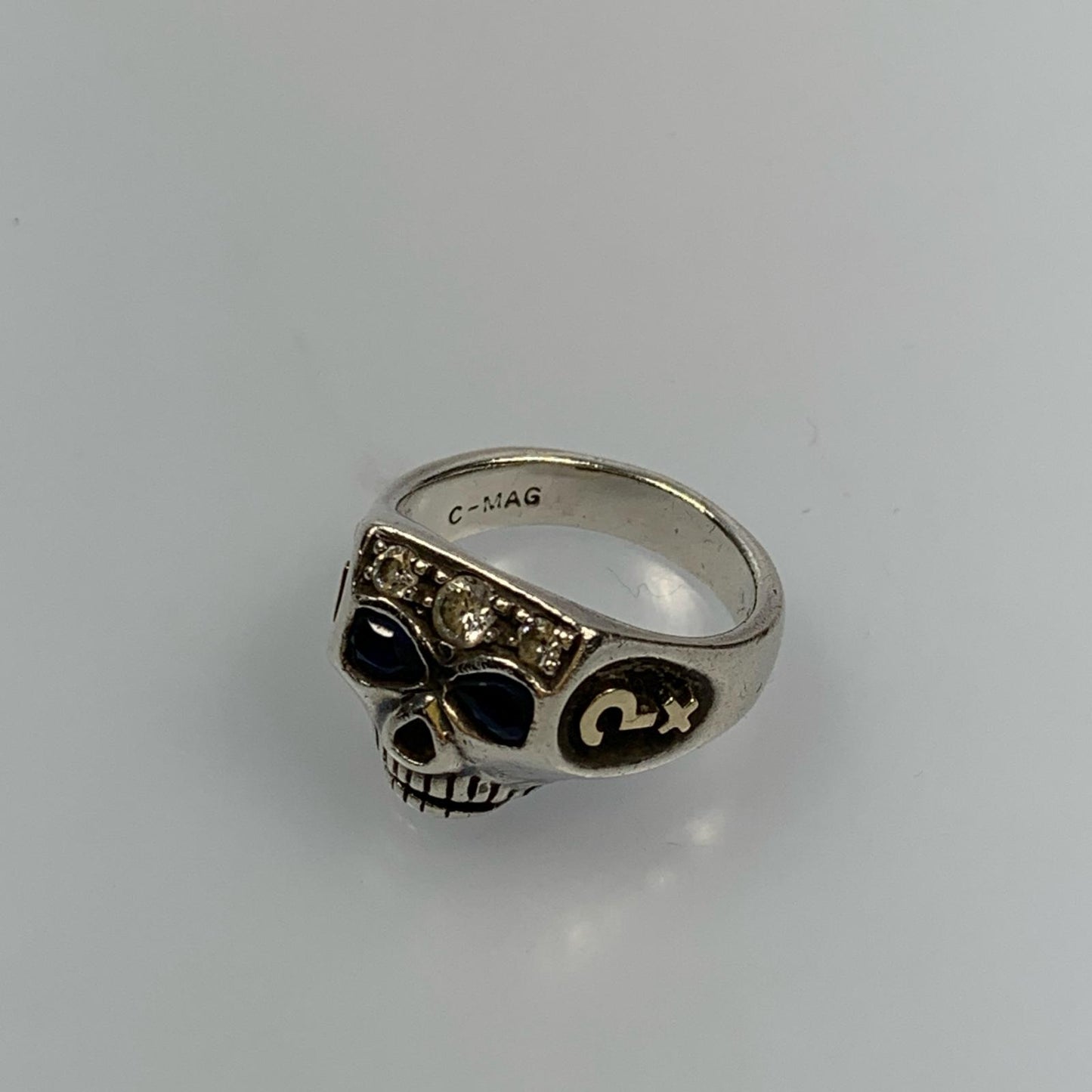 FLASH POINT | フラッシュポイント JIM SKULL JOHNNY DEPP TYPE SYNTHETIC SAPPHIRE リング・指輪